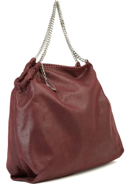 Falabella Drawstring Bordo Kadın Çanta modelleri