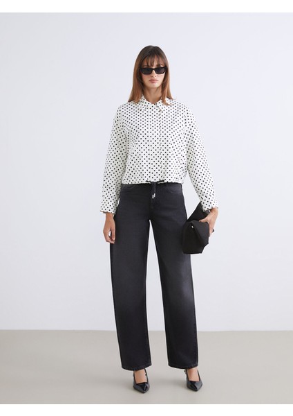 Yeni Sezon Gömlek Yaka Puantiyeli Oversize Kadın Ceket fiyatları