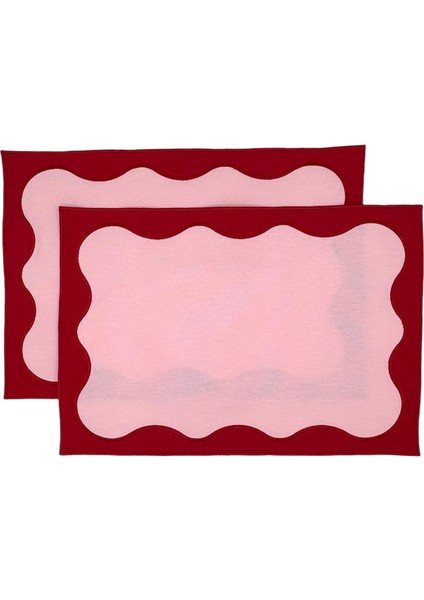 Nora Pembe 2'li Amerikan Servis 35 x 50 cm