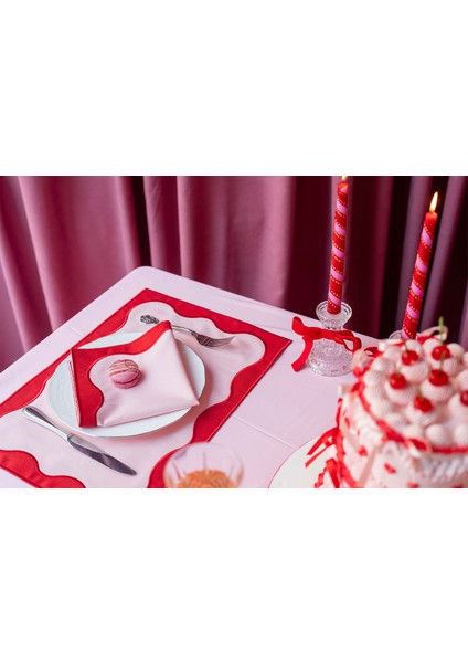 Nora Pembe 2'li Amerikan Servis 35 x 50 cm fiyatları