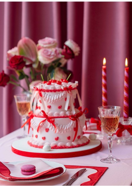 Nora Pembe 2'li Amerikan Servis 35 x 50 cm modelleri