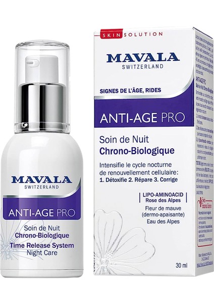 Anti Age Pro Süreli Salınım Sistemli Gece Bakımı 30 ml