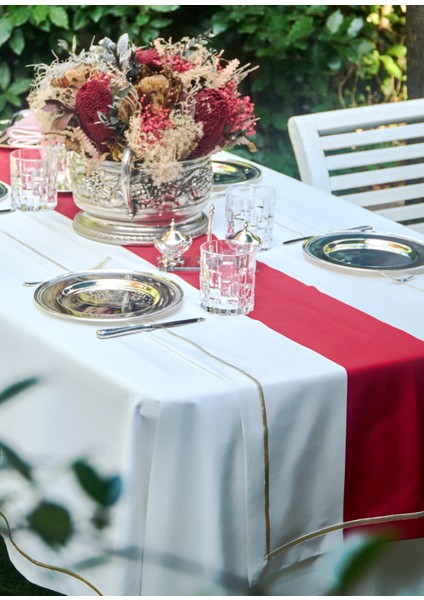 Gloria Kırmızı Kırık Beyaz Pamuklu Runner modelleri