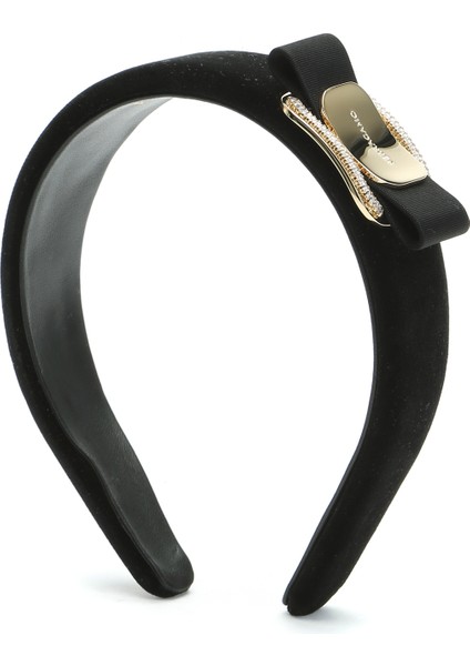 Siyah Fiyonk Detaylı Kadın Kadife Taç fırsatları