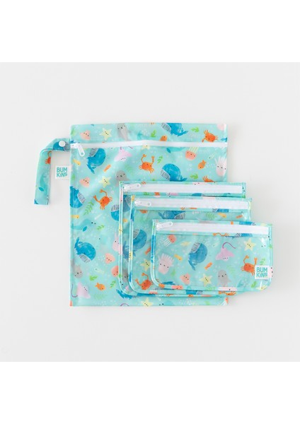 Ocean Life Şeffaf 3'lü Bebek Seyahat Çantası Organizer fırsatları