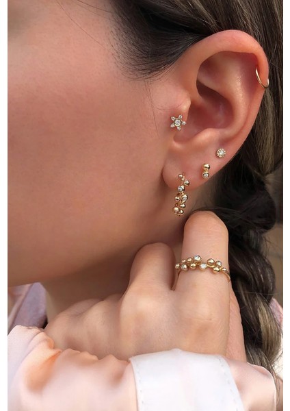 Beat B 14 Ayar Altın Kadın Tek Küpe fiyatları