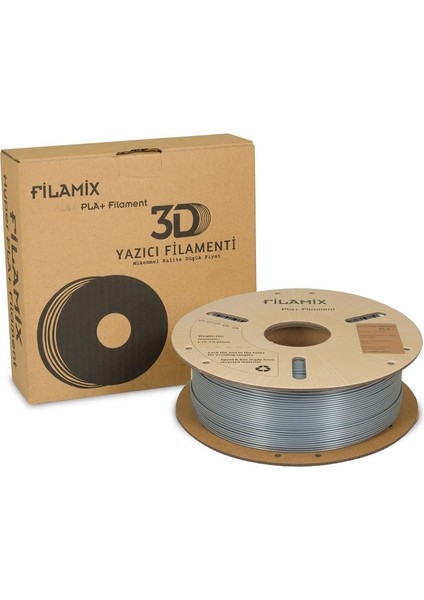 Pla+ Gümüş Filament 1.75MM 1kg Urhanshop Güvencesiyle