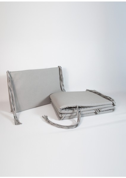 Gri Bumper Pamuklu Beşik Yan Koruma 60 x 120 cm