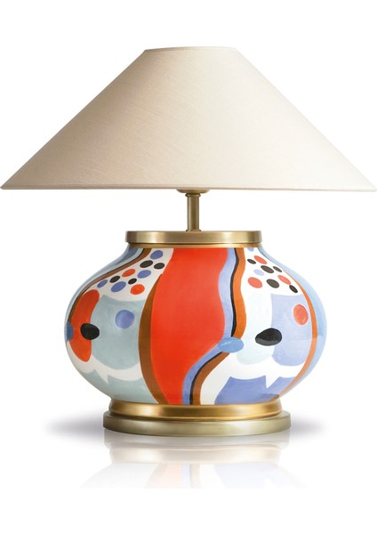 Coral El Yapımı Seramik Abajur