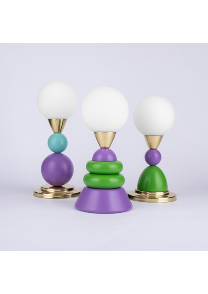 Little Lollies Lila Yeşil Masa Lambası fırsatları