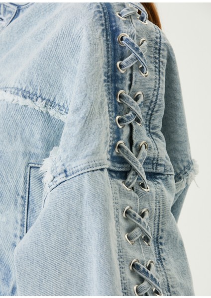 Minka Mavi Denim Bomber Ceket fırsatları