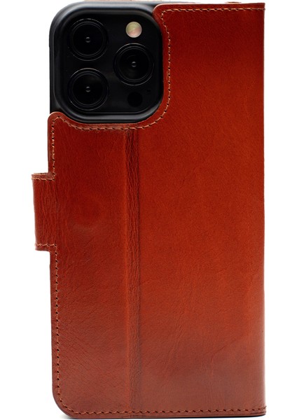 Classic Case iPhone 16 Pro British Deri Telefon Kılıfı