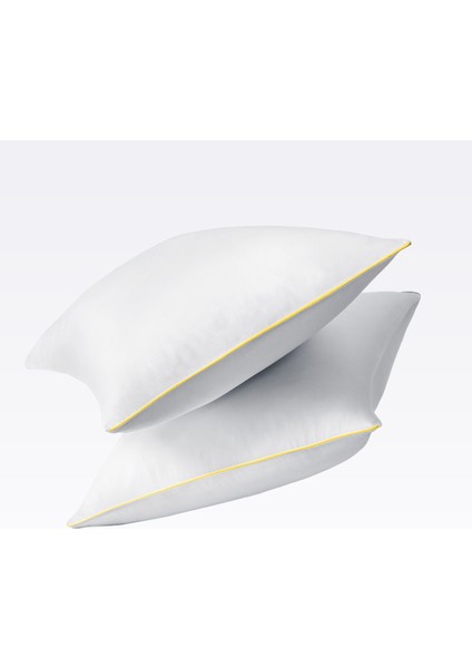 Sarı Biyeli Beyaz Pamuk Saten Çift Kişilik Nevresim Takımı 200X220 cm indirimleri