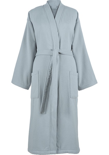 Kali Çelik Gri Pamuklu Unisex Bornoz