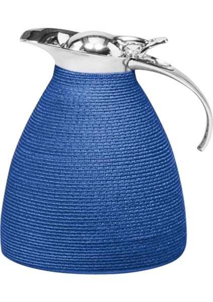 Lacivert Örgü Detaylı 1 Litre Termos