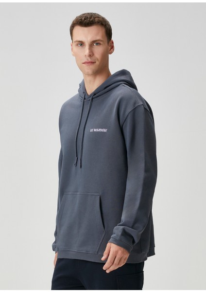 Mavi Kapüşonlu Sweatshirt modelleri