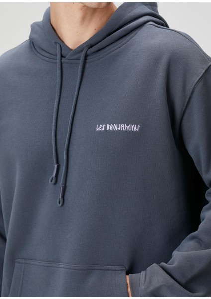 Mavi Kapüşonlu Sweatshirt indirimleri
