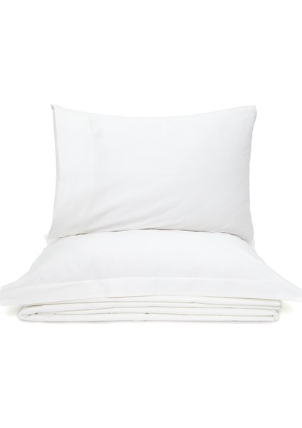 Flen Krem Organik Pamuk Tek Kişilik Nevresim Takımı 160×220 cm