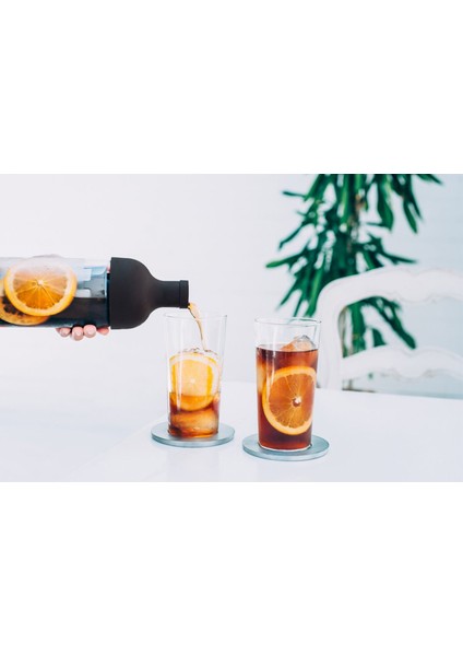 Siyah Soğuk Demleme Filtreli Şişe 650 ml fiyatları