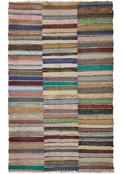 Anadol Colorblocked Yün Tezgah Kilim
