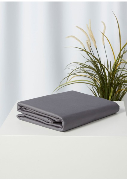 Gri Pamuk Saten Düz Çarşaf modelleri