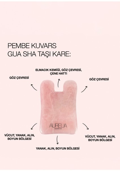 Rose Quartz Gua Sha Crystal Square fiyatları