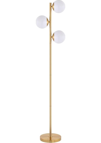 Trio Globber Pirinç Eskitme Metal Lambader