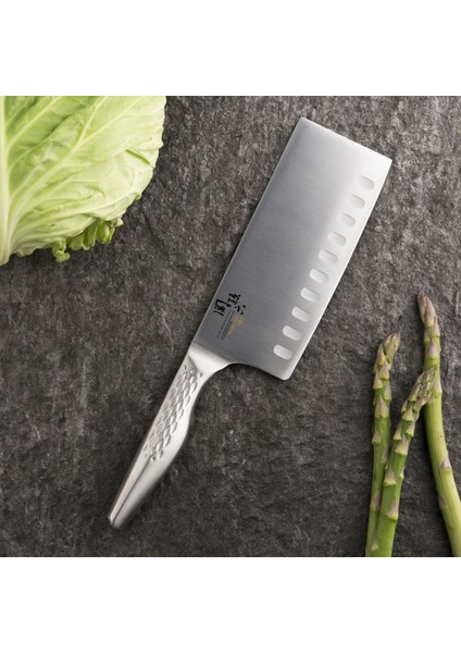 AB-5165 Seki Magoroku Shoso Çelik Çin Şef Satırı modelleri