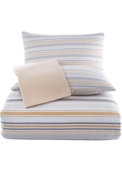 Edwina Desenli Renkli Pamuk Çift Kişilik Nevresim Takımı 200 x 220 cm