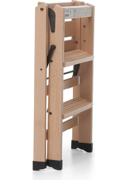 Tıalzo Ahşap Doğal Renk Merdiven Katlanabilir Tabure fiyatları