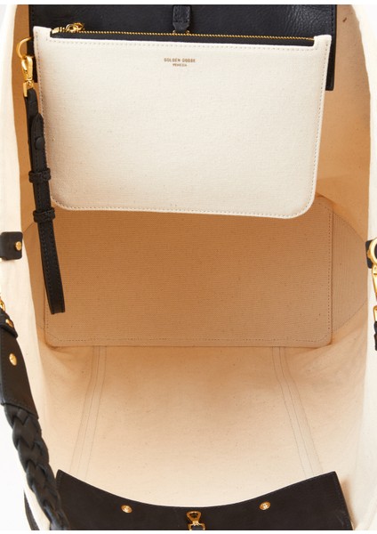 Ekru Logo Baskılı Kadın Alışveriş Çantası indirimleri