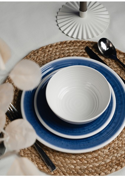 Azure Lacivert 12 Parça Melamin Tabak Seti indirimleri