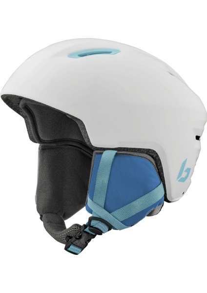 Atmos Youth Mat Beyaz/mavi Xs / Small Unisex Çocuk Kayak Kaskı