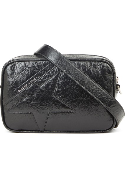 Star Siyah Kadın Deri Omuz Çantası