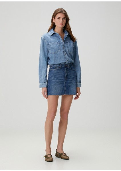 Mavi Mini Denim Elbise