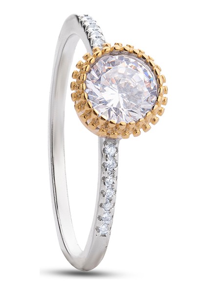 Pırlanta Montür Gümüş Yüzük fiyatları