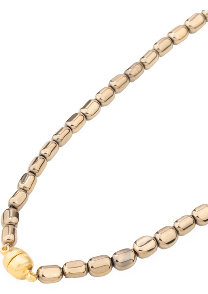 Miel Altın Rengi Doğal Taş Kadın Kolye fiyatları