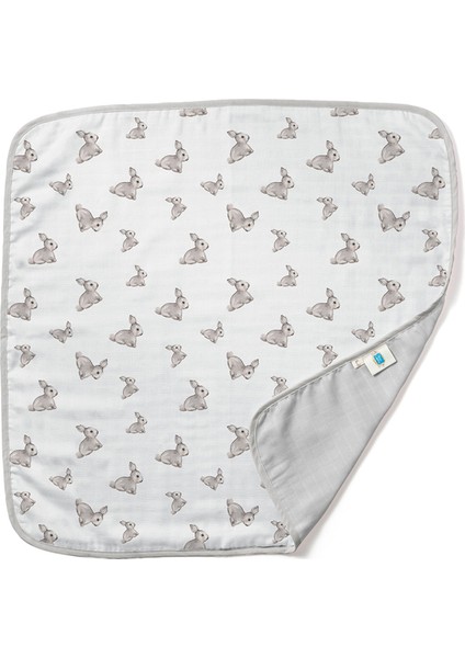%100 Pamuk Iconique Lapin Gri Çift Kat Müslin Bebek Battaniyesi 65 x 65 cm fiyatları
