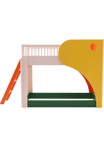 Tubi Bunk Bed Renkli Merdivenli Çocuk Ranza 90 x 190 cm fiyatları