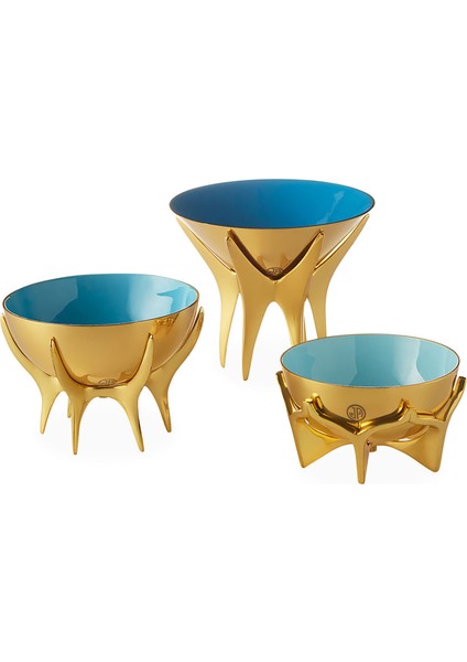 Oscar Large Mavi Dekoratif Kase indirimleri