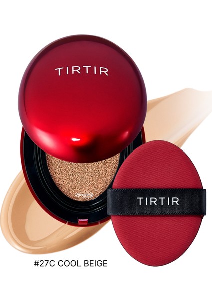Mask Fit Red Cushion 27 C Cool Beige 72 Saat Kalıcı Kusursuz Kapatıcı Saten Bitişli Cushion Fondöten 18 gr fiyatları