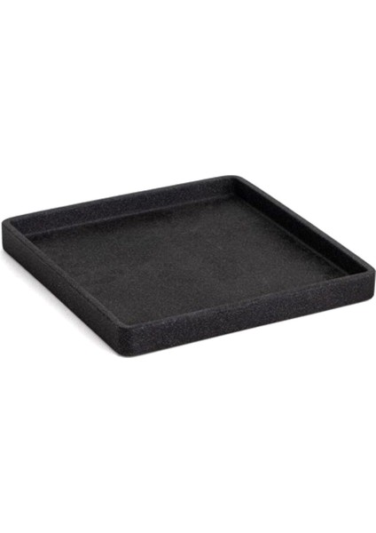 Siyah Kare Banyo Tepsisi 220X220 mm