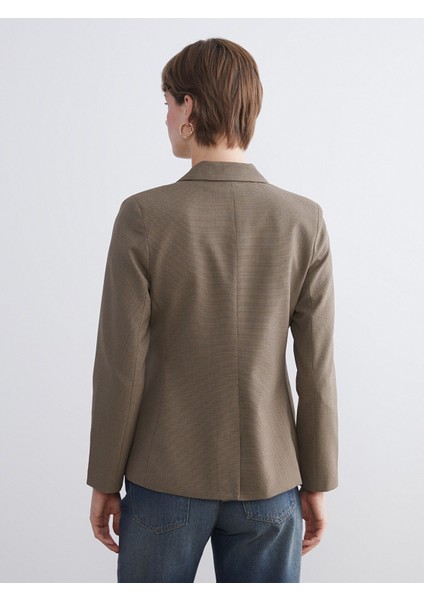 Yeni Sezon Ekose Kadın Blazer Ceket indirimleri