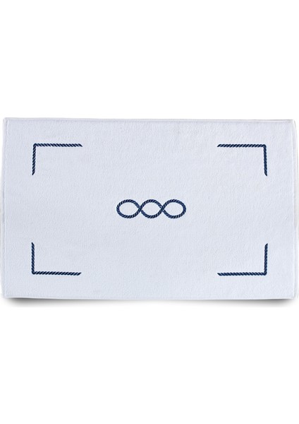 Iseo Beyaz Pamuklu Ayak Havlusu 50X80 cm