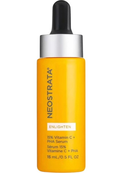 Enlighten 15% Vitamin C + Pha Aydınlatıcı Kırışıklık Önleyici Cilt Serumu 15 ml