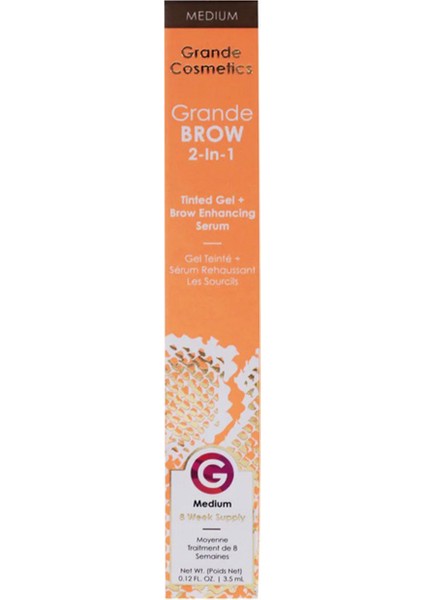Grandebrow 2-In-1 Tinted Gel + Brow Enhancing Medium Serum 3.5 ml fiyatları
