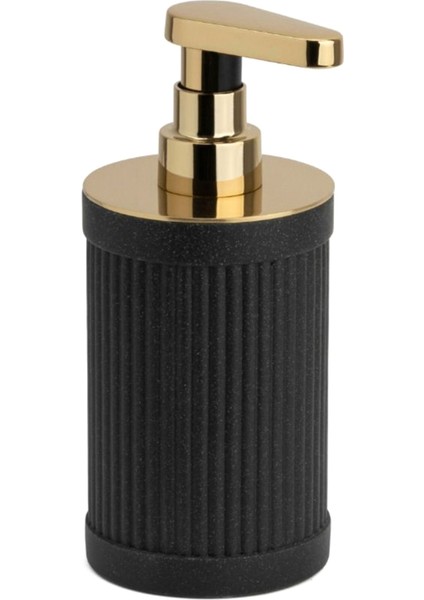 Siyah Krom Rengi Tezgah Üstü Reçine Sıvı Sabunluk 250 ml