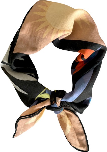 In The Eye Of The Moon Renkli Pamuklu Kadın Fular modelleri