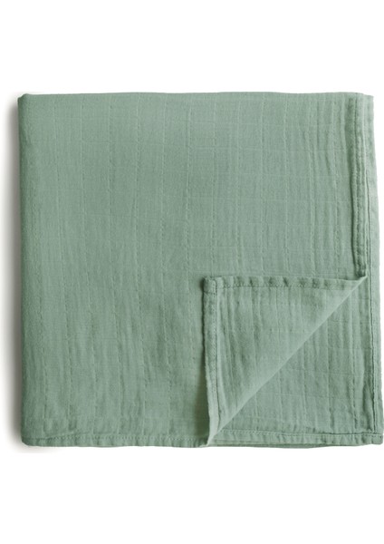 Roman Green Organik Müslin Bebek Örtü Kundak