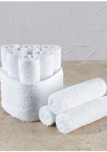 Beyaz Beyaz Pamuklu 10'lu El Havlusu Seti fiyatları